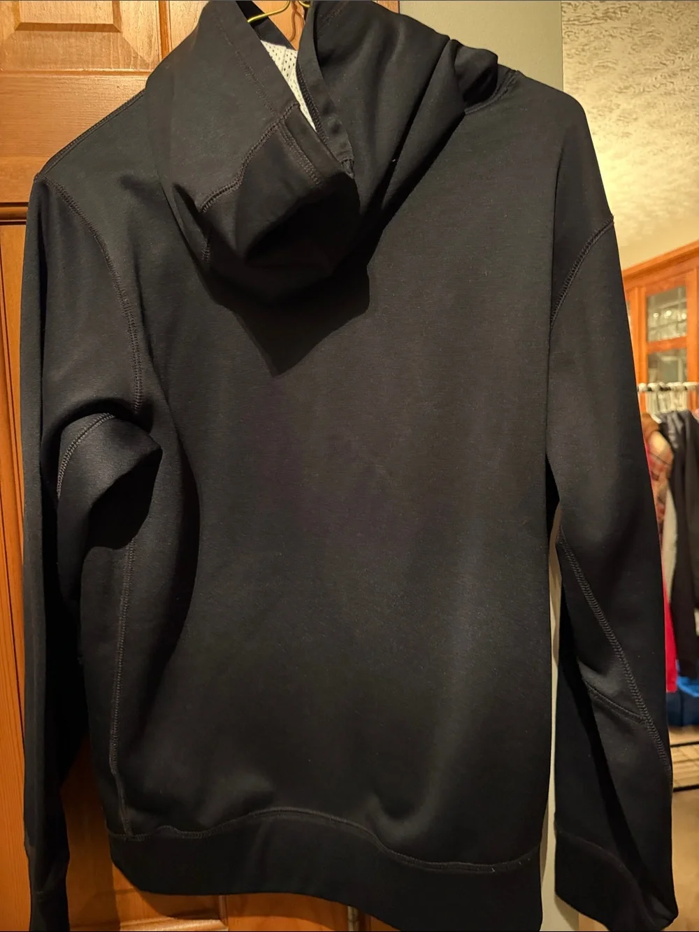 Nike Black Performance Hoodie with White Swoosh